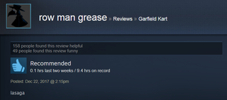 Illustration for article titled Garfield Kart, As Told By Steam Reviews